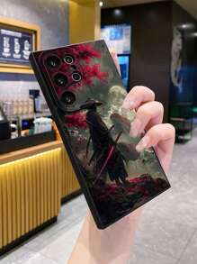 1 pièce Étui de protection pour téléphone compatible avec Apple, Galaxy, Infinix, Redmi, OPPO, VIVO, Realme avec chapeau de seau de samouraï