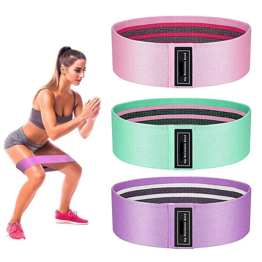 Resistance Bands, Exercise Workout Bands For Women And Men, Stretch Bands For Booty Legs, Pilates Flexbands Gym Accessories - Multicolor - View 1