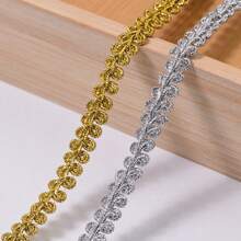 5M/196inch 1cm Shining Golden Silver Shiny Ribbon, Suitable For DIY Handicrafts Bows,Valentine's Day Gift Packaging Ribbons Weddings Christmas Decoration - Multicolor - View 9