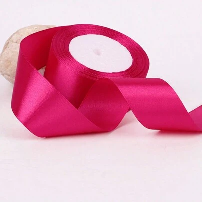 1/5pcs 4cm Wide Colorful Gift Wrapping Ribbon, Grosgrain Ribbon, Satin Ribbon, Suitable For Rose Flower Decor, Gift Box Packaging, Bowknot