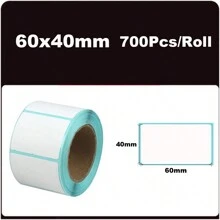 Etiqueta Térmica Impermeável para Remessa, Largura 40/50/60/70/80/mm para Negócios, Casa, Código de Barras, Endereço, Etiquetas para Vidro para Código de Barras/ Endereço/Logo/Negócios/Etiqueta Residencial