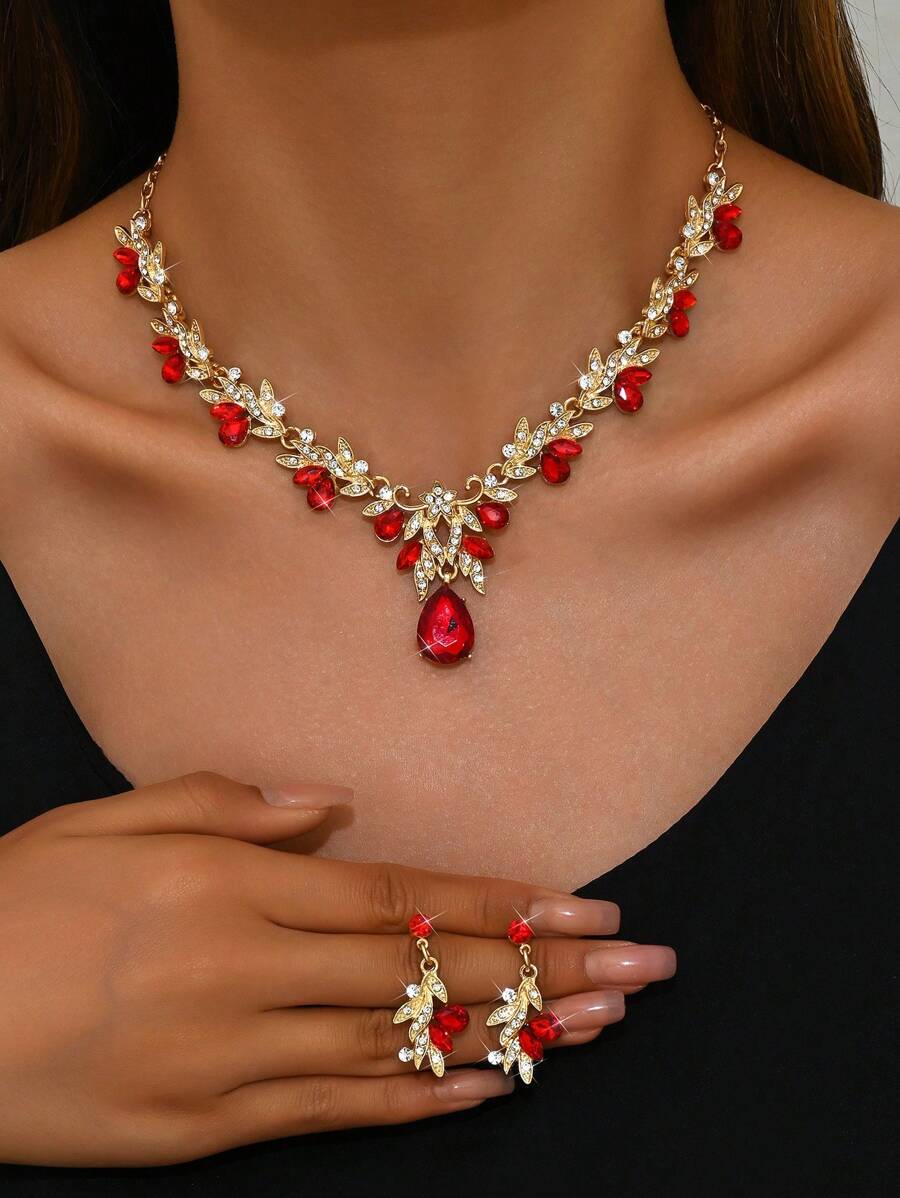 Bohemian Vintage Style Jewelry Set Silver Plated Alloy With Stainless Steel Earring Posts December Birthstone For Weddings, And Special Occasions