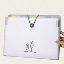 1/2/3 Cartelline porta documenti A4, 5/8/12 scomparti preferito dagli studenti per organizzare esami e documenti di studio, design multistrato ad alta capacità, espandibile - Multicolore - Visualizzare 1