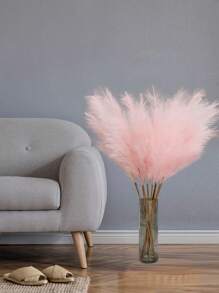 150株人造蒲苇草，蓬松仿真蒲苇草，蓬松草花艺装饰，营造波西米亚风情，适用于家居、婚礼装饰、户外婚礼等场合。 - 櫻花粉 - 查看 9