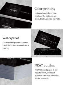 200/500/1000/2000pcs, Custom Cards, Picture Customization, Custom Pictures, Personalised Business Cards Customization, Custom Small Cards, Desk Business Cards, Thank You Cards, Invitation Cards,Back To School,School Supplies - Multicolor - View 4