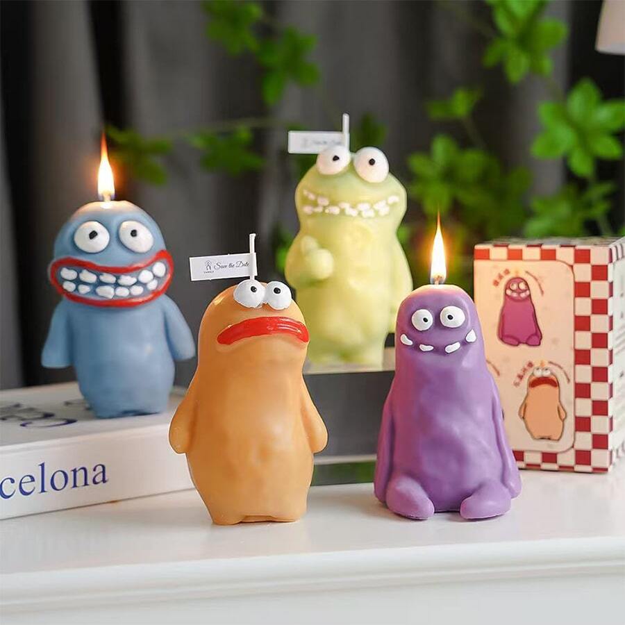 1pc Earth Monster Candle Bulk Funny Ugly-Cute Fragrant Birthday Gift ...