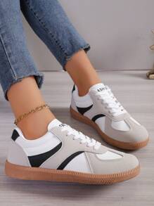 Damskie modne buty sportowe wielofunkcyjne na zewnątrz w dużych rozmiarach, cholewka z PU, podszewka z materiału tekstylnego zapewniająca wygodę, gumowa podeszwa zewnętrzna zapewniająca trwałość, antypoślizgowość, wodoodporność, odpowiednie na każdą porę roku