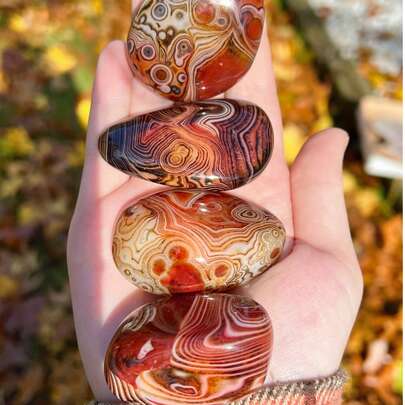 אבן דקל סרדוניקס בסגנון בוהמי, אבן מלוטשת של קרנליאן ואוניקס - קריסטל סרדוניקס איכותי ומיוחד, מתאים ליום האהבה, חג המולד, מתנות לשנה החדשה, מתנות קריסטל להורים, אוסף קריסטלים, עשה זאת בעצמך