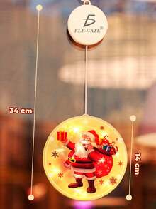 Ele-Gate Christmas Hanging Lights – Festive Light Decoration For Your Spaces - Red and White - View 3