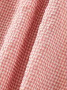 Womens Button Front Shorts Casual Elastic Waist Plaid/Striped Print Lounge Shorts Going Out Pants