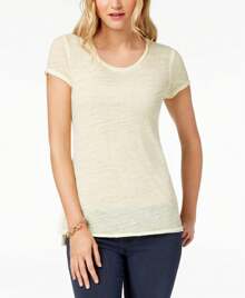 Crew Neck High Low T-Shirt