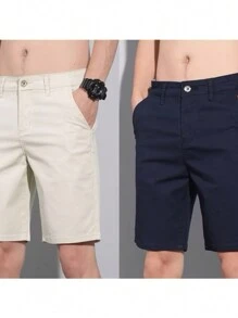 Kit 2 Men's Twill Bermuda Shorts - 彩色 - 查看 2