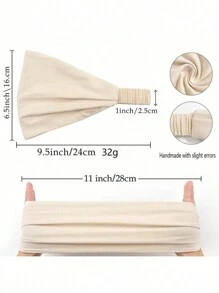 1 buah Aksesoris Abaya Wanita, Ikat Kepala Dalam Anti Selip, Warna Polos, Elastis, Berkerut, Jilbab, Topi Hijab, Topi Elastis, Bernapas & Nyaman, Menyerap, Tepi Lebar, Cocok untuk Olahraga dan Penggunaan Sehari-hari sebagai Penutup Dalam - Burgundy - View 6