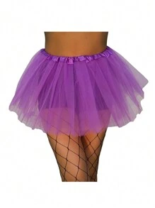 1pc/5pcs 80s Style Women Princess Tutu Skirt, Birthday Party, Holiday Carnival, Prom Dance, Ballet Performance Costume, Celebration Cosplay Costume Dress Halloween