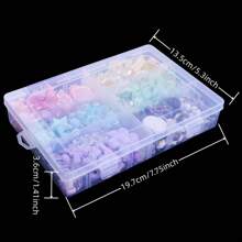 360g/12,7oz/Caixa Mistura de Estilo Contas Soltas Acrílicas de Borboleta, Flor, Estrela para Fazer Joias DIY, Colar, Pulseira, Acessórios de Artefatos de Contas de Corrente de Telefone
