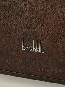 BOSHIJIE 1 件新款男士单肩包、翻盖邮差包、商务休闲斜挎包、工作公文包男士礼物圣诞节男士侧包单肩包流浪包挎包手提包假期冬季旅行爸爸礼物男朋友礼物男士包情人节复古旅行必备品假日必备品露营男士斜挎包贴纸夏季返校情人节礼物男士情人节礼物复古 - 彩色 - 查看 9