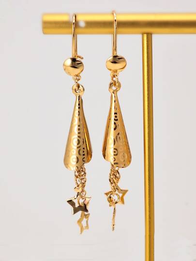 1 Pair Fashionable Classic Versatile Commuting Elegant Tassel Pendant Earrings For Women