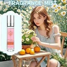 New Rose Pheromone Perfume Set 6 PCS Women's Roller Perfume Metallic Roller Perfume,Women's Cologne Long-Lasting Perfume Showcasing Elegance And Allure 10ml/0.34FL - Pink - View 8