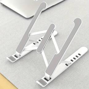 New Laptop Stand, Made Of High-Quality ABS And Metal, Stable With 7-Level Adjustable, Portable Foldable 3-Fan Cooling Stand