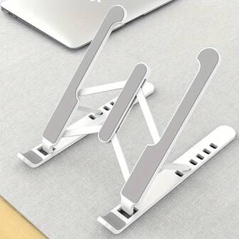 New Laptop Stand, Made Of High-Quality ABS And Metal, Stable With 7-Level Adjustable, Portable Foldable 3-Fan Cooling Stand