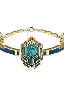 Hex Tech Game League Portal Inlaid Bracelet, Women/Men Gaming Themed Jewelry Accessories, Niche Gift - Hextech Portal Bracelet - View 4