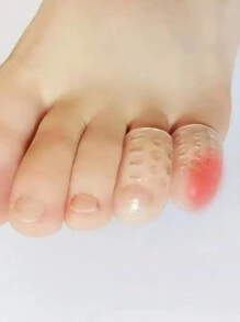 10pcs/20pcs Breathable And Comfortable Silicone Toe Protector, Toe Protection Separation, Anti-Abrasion And Anti-Sweat For Women Men Sneakers Shoes, Casual Shoes,White Shoes