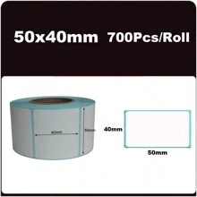Etiqueta Térmica Impermeável para Remessa, Largura 40/50/60/70/80/mm para Negócios, Casa, Código de Barras, Endereço, Etiquetas para Vidro para Código de Barras/ Endereço/Logo/Negócios/Etiqueta Residencial
