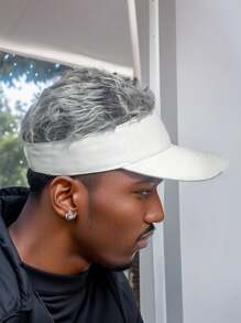 1pc Creative Baseball Wig Cap, Performance Costume Hat, Gangster Landlord Hat, Funny Hip-Hop Snapback, Sun Protection Hat, Adjustable Hook-And-Loop Head Circumference