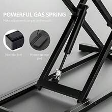 Height Adjustable Standing Desk Converter 91.5x40 Cm With Large Keyboard Tray And Phone Holder For Computer Laptop Dual Monitors Riser Black - Black-91.5cm - View 4