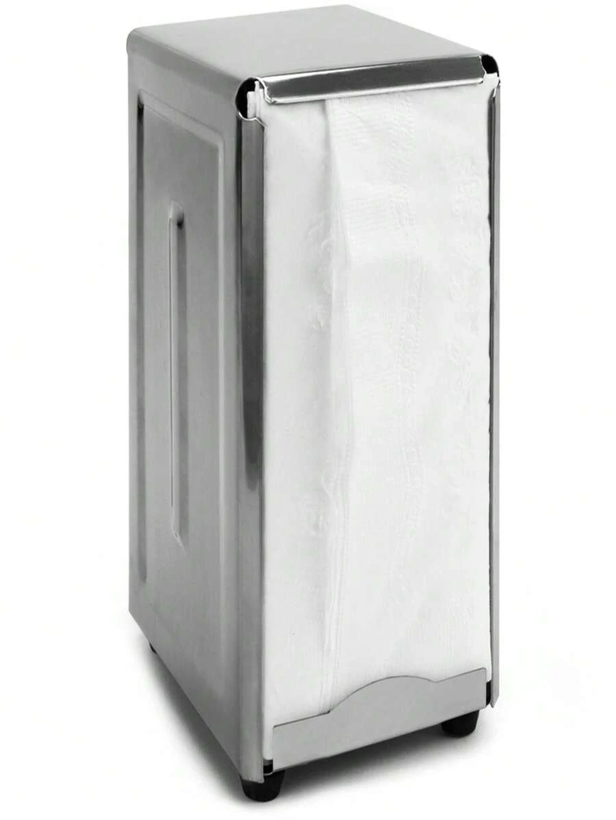 Brybelly KNAP-002 Spring-Load Stainless Steel Tall-Fold Napkin Dispenser - 彩色 - 查看 1