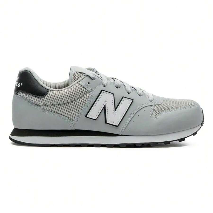 New Balance Men's 500 V2 Casual Sneakers - 灰色和黑色 - 查看 1