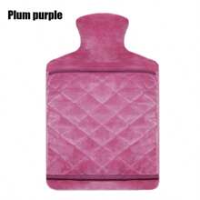1pack 2000ml Premium Fluffy Hot Water Bottle For Soothing Pain Relief And Comfort - Ideal For Neck, Back, Shoulder, Legs, And Menstrual Cramps(The Edging And Inner Color Of The Hot Water Bag Jacket Are Randomly Selected )