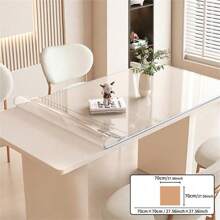 Protector de mesa de PVC transparente - Cubierta de escritorio de plástico transparente grueso de varios tamaños para escritorio de oficina y computadora, mesa auxiliar, mesa de sofá para niños, escritorio pequeño - Transparente-1,0 mm - Ver 68