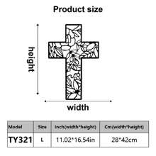 1pc Modern Art Metal Cross Wall Decor, Religious Belief, Suitable For Indoor Decoration Of Living Room, Bathroom, Kitchen, Bedroom, Housewarming Gift - Multicolor - View 7
