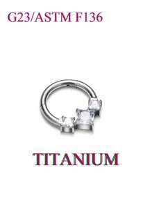 1pc Shiny Luxury! Multiple Zirconia Cool Link Design Unisex Nose Ring Earring, Fashionable Casual Eye-Catching Piercing Jewelry! - Multicolor - View 30