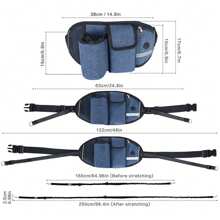 Multifunctional Outdoor Sports Belt Bag With Detachable Pull Rope, Suitable For Running Fitness Training, Dog Walking - Grey - View 6