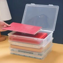 1 件大号桌面防尘文件收纳盒、文件整理器、家庭办公用品、防水证书和文件收纳盒