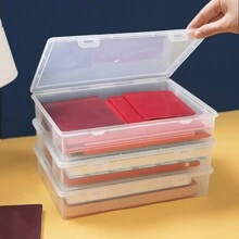 1 件大号桌面防尘文件收纳盒、文件整理器、家庭办公用品、防水证书和文件收纳盒