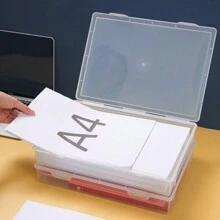 1 件大号桌面防尘文件收纳盒、文件整理器、家庭办公用品、防水证书和文件收纳盒