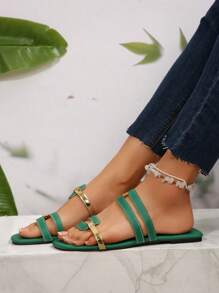 New Spring/Summer Women Flat Casual Shoes Sandals Comfortable Slippers