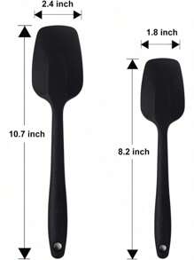 6 Pack Silicone Spatulas, 8.2 Inch Small Rubber Spoon Spatula Heat Resistant Seamless One Piece Design Non-Stick Spoonula Flexible Scrapers Baking Mixing Tool - 6pack - View 5