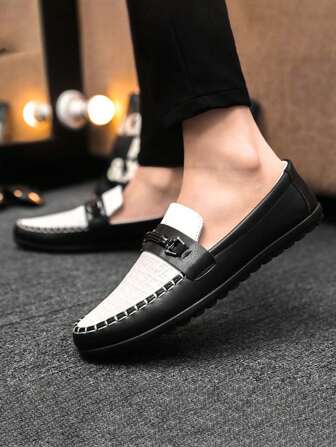 2024 Herfst/Winter Nieuwe Heren Klassieke Mode Comfortabele Slip-On Casual Loafers, Zachte Zool Rijschoenen