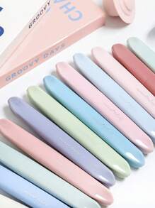 Random Macaron Fluorescent Highlighter Soft-Tip Marker Pen, Cute Kawaii For Journals, Planners, Notes, Stationery