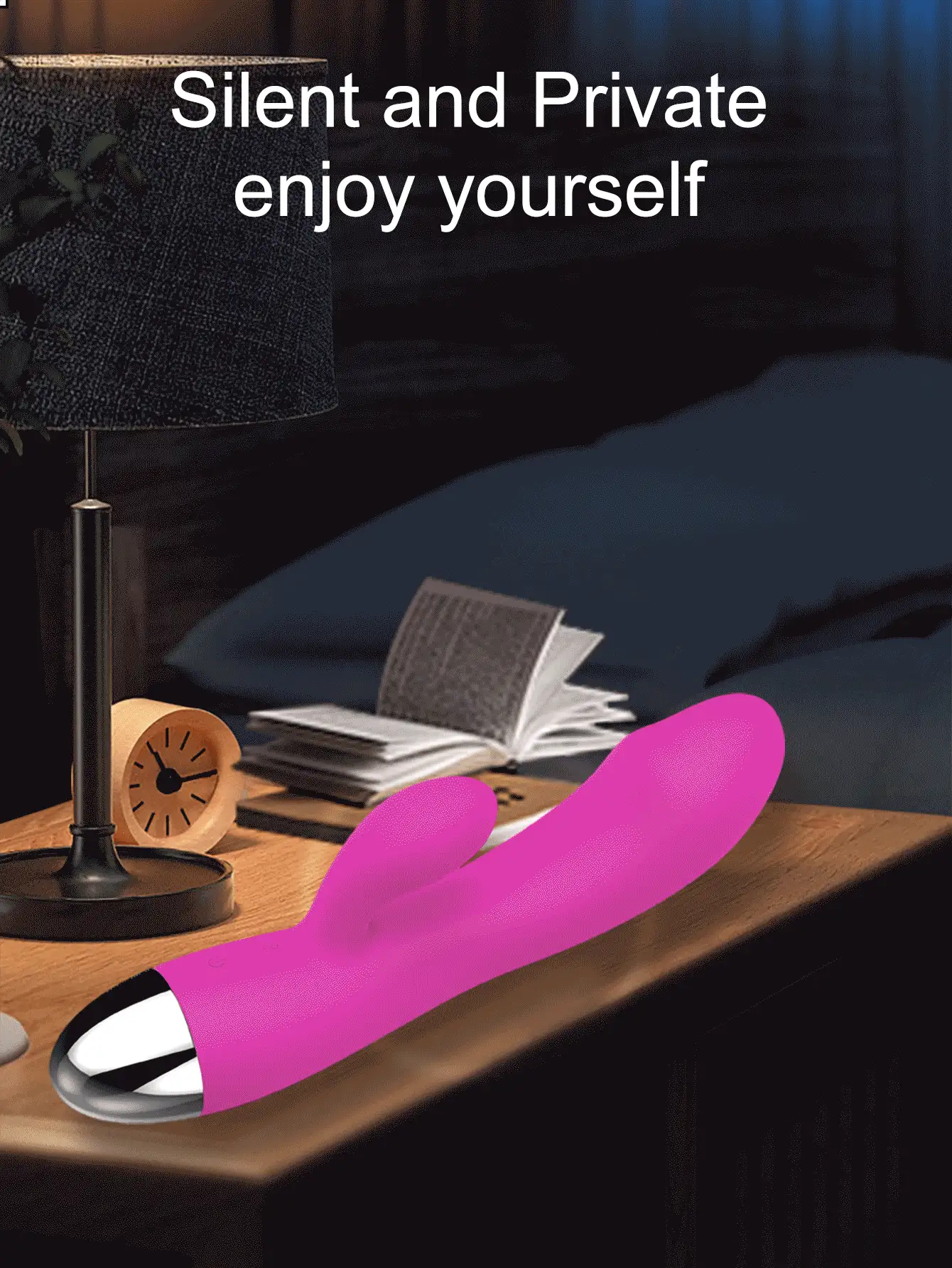 2 In 1 Rabbit Vibrator,Female Clitoral G Spot Stimulator,Vaginal Dildo Vibrator,Adult Sex Toys For Women Couple,12 Vibration Modes