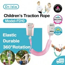 Cinturón de prevención de pérdida para niños, cuerda de tracción, pulsera de prevención de pérdida para bebés, cuerda de primavera para caminar, seguridad para bebés, 2m Correa infantil con candado. - niño - Ver 6