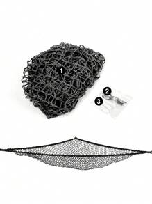 Large Mesh Toy Storage Hammock Polyester Mesh Toy Hammock Baby Room Toy Storage Decoration Hanging Net Black