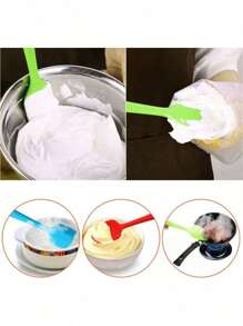 6 Pack Silicone Spatulas, 8.2 Inch Small Rubber Spoon Spatula Heat Resistant Seamless One Piece Design Non-Stick Spoonula Flexible Scrapers Baking Mixing Tool - 6pack - View 6