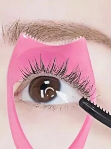 1-2pcs 3-In-1 Eyelash Curler, Novice Eyelash Curling Auxiliary Device, Faux Eyelash Extension And Makeup Tool