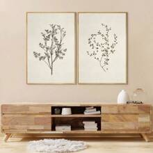 1 pieza sin marco, Pósteres de plantas vintage, Impresiones en lienzo de botánica del campo francés, Decoración de flores, Arte de pared en lienzo para vivero, Pintura artística de pared como regalo, para dormitorio, baño, sala de estar, decoración de pared, hogar y decoración de dormitorio