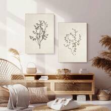 1 pieza sin marco, Pósteres de plantas vintage, Impresiones en lienzo de botánica del campo francés, Decoración de flores, Arte de pared en lienzo para vivero, Pintura artística de pared como regalo, para dormitorio, baño, sala de estar, decoración de pared, hogar y decoración de dormitorio